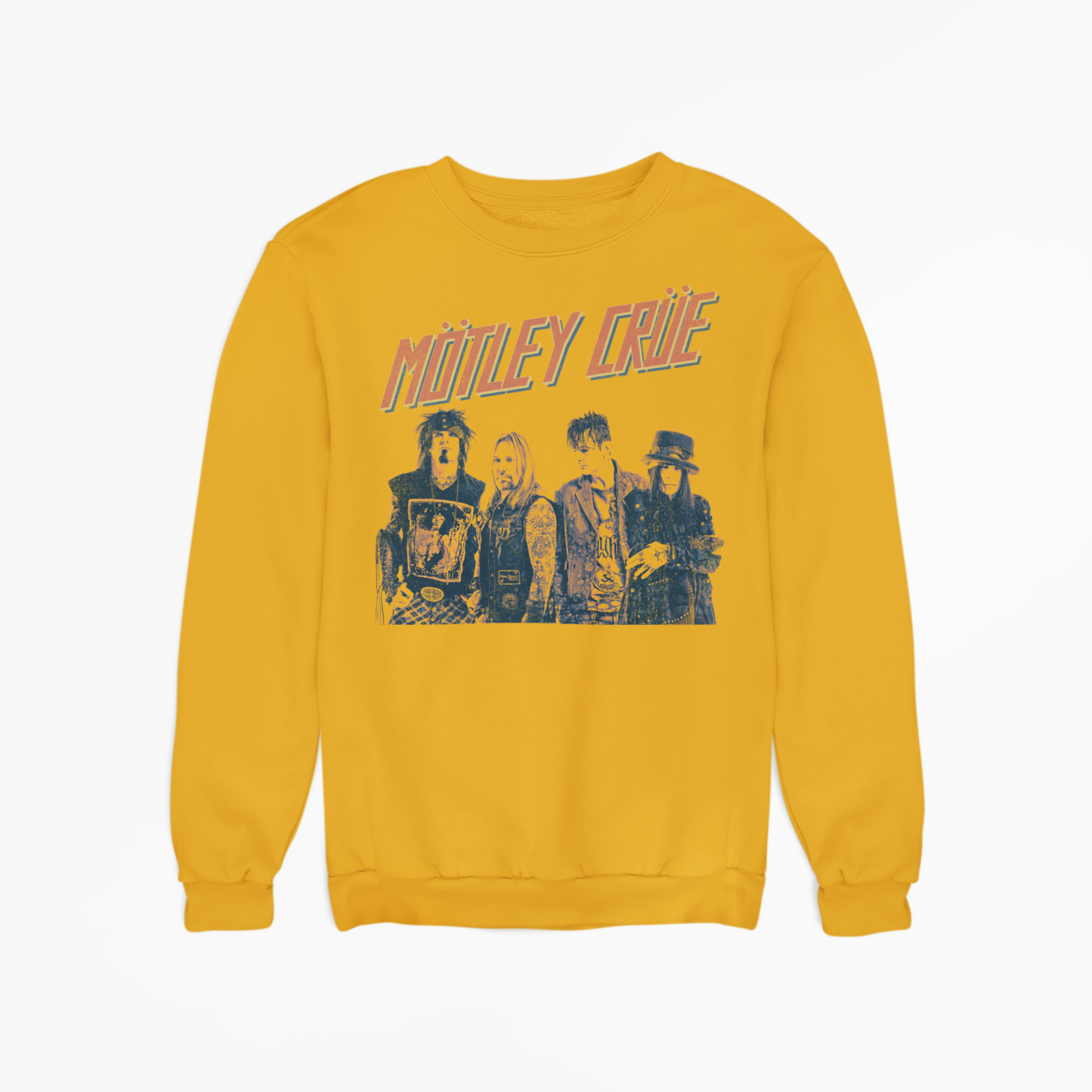 MERCHMOMENT Motley Crue - Retro Boomin Jumbo Print Sweatshirt [Apparel]