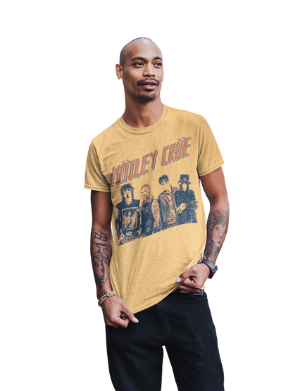 MERCHMOMENT Motley Crue - Retro Boomin Jumbo Print T-Shirt [Apparel]