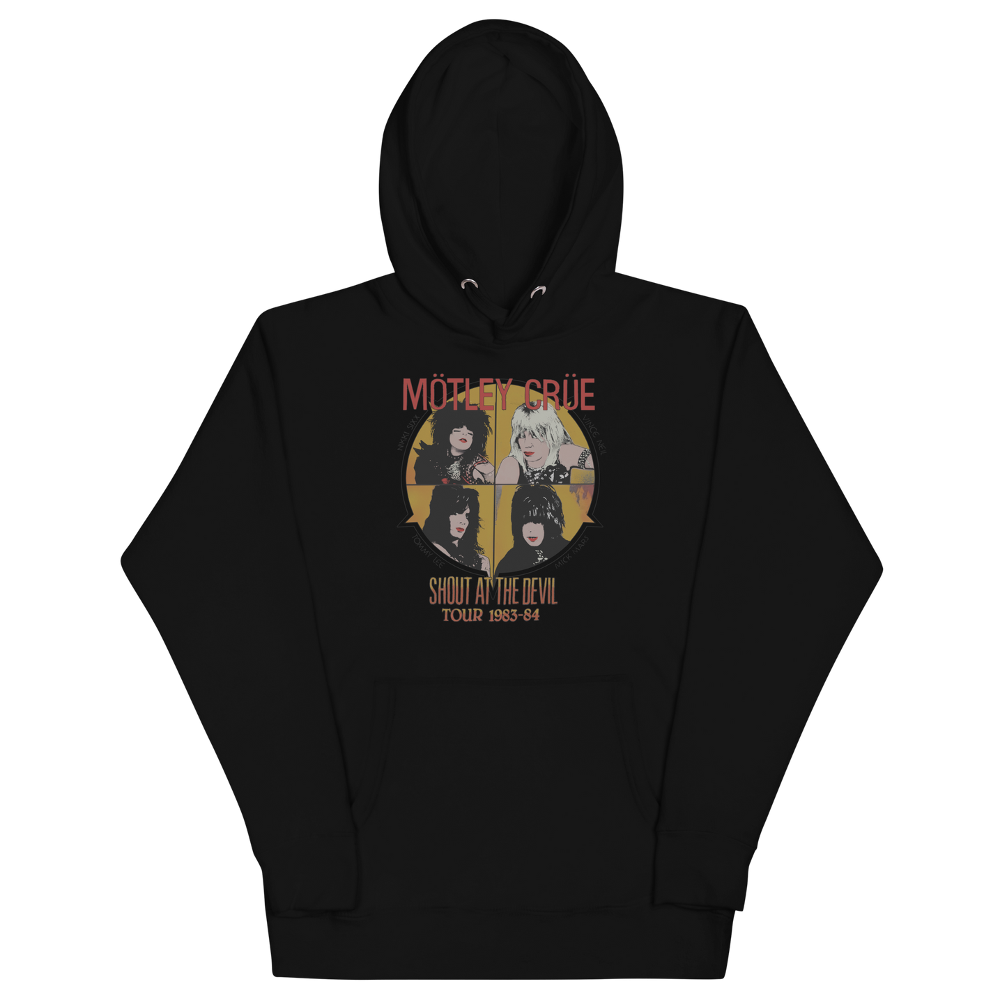 MERCHMOMENT Motley Crue Shout 83/84 Tour Classic Hoodie [Apparel]