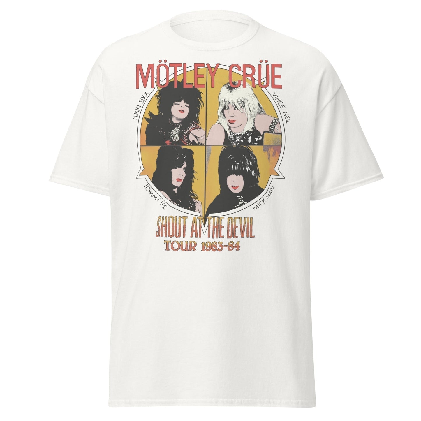 MERCHMOMENT Motley Crue - Shout 83/84 Tour Jumbo Print T-Shirt [Apparel]