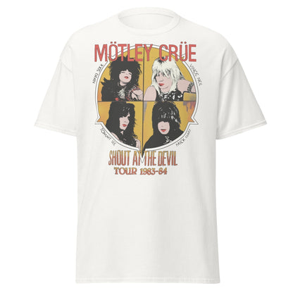 MERCHMOMENT Motley Crue - Shout 83/84 Tour Jumbo Print T-Shirt [Apparel]