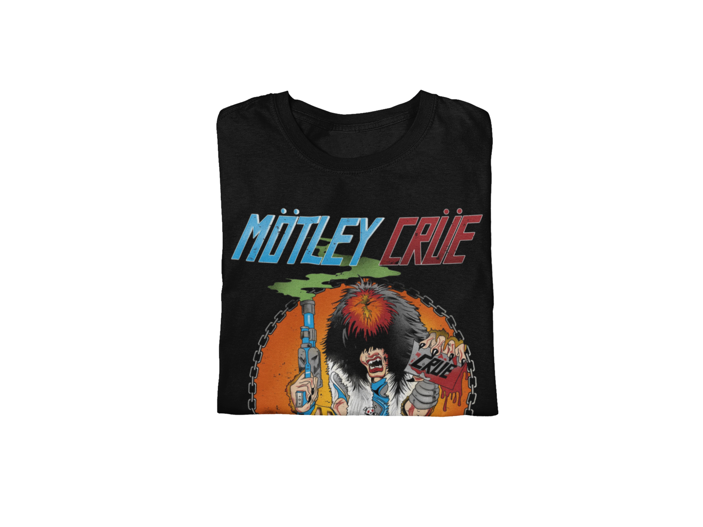 MERCHMOMENT Motley Crue Smoking Allister Jumbo Print T-shirt [Apparel]