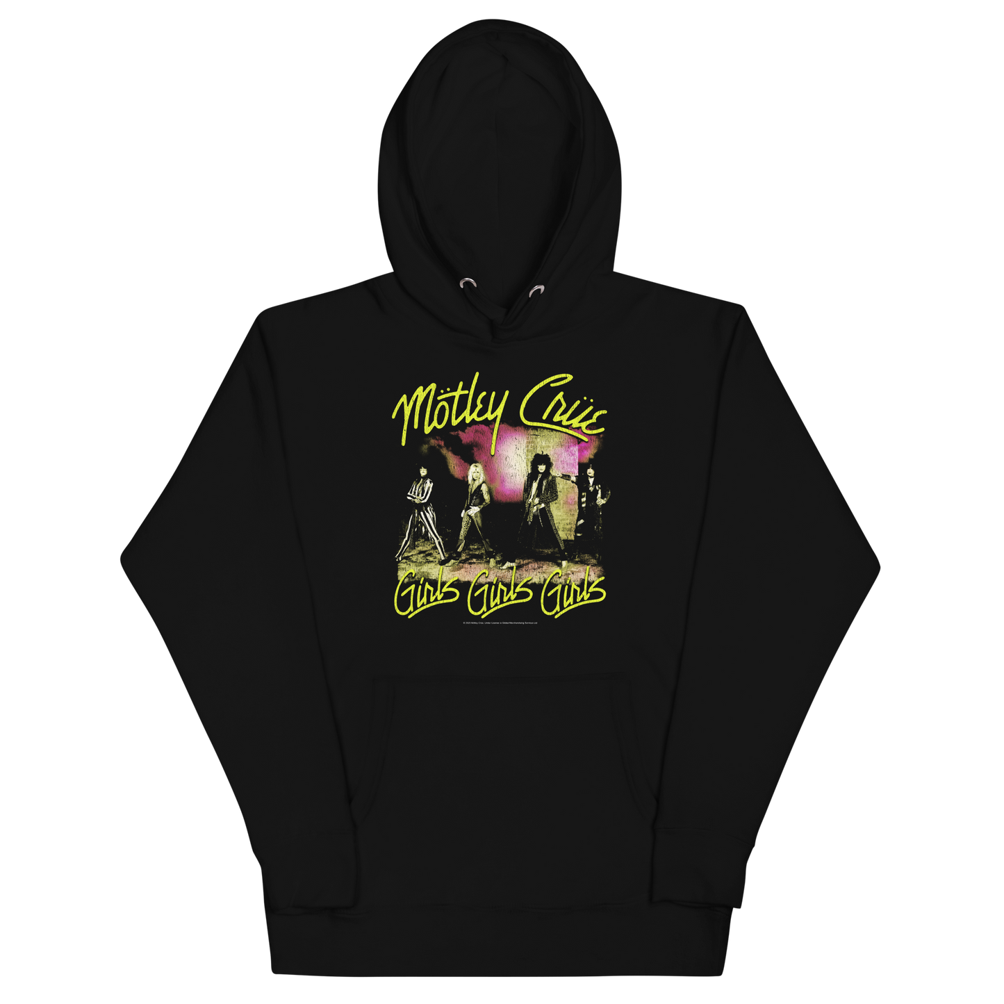 MERCHMOMENT Motley Crue Yellow Girls Classic Hoodie [Apparel]