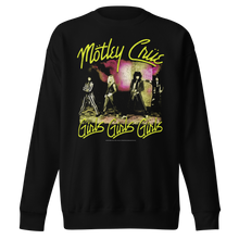 MERCHMOMENT Motley Crue Yellow Girls Jumbo Print Sweatshirt [Apparel]