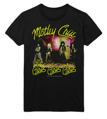 MERCHMOMENT Motley Crue Yellow Girls Jumbo Print T-Shirt [Apparel]