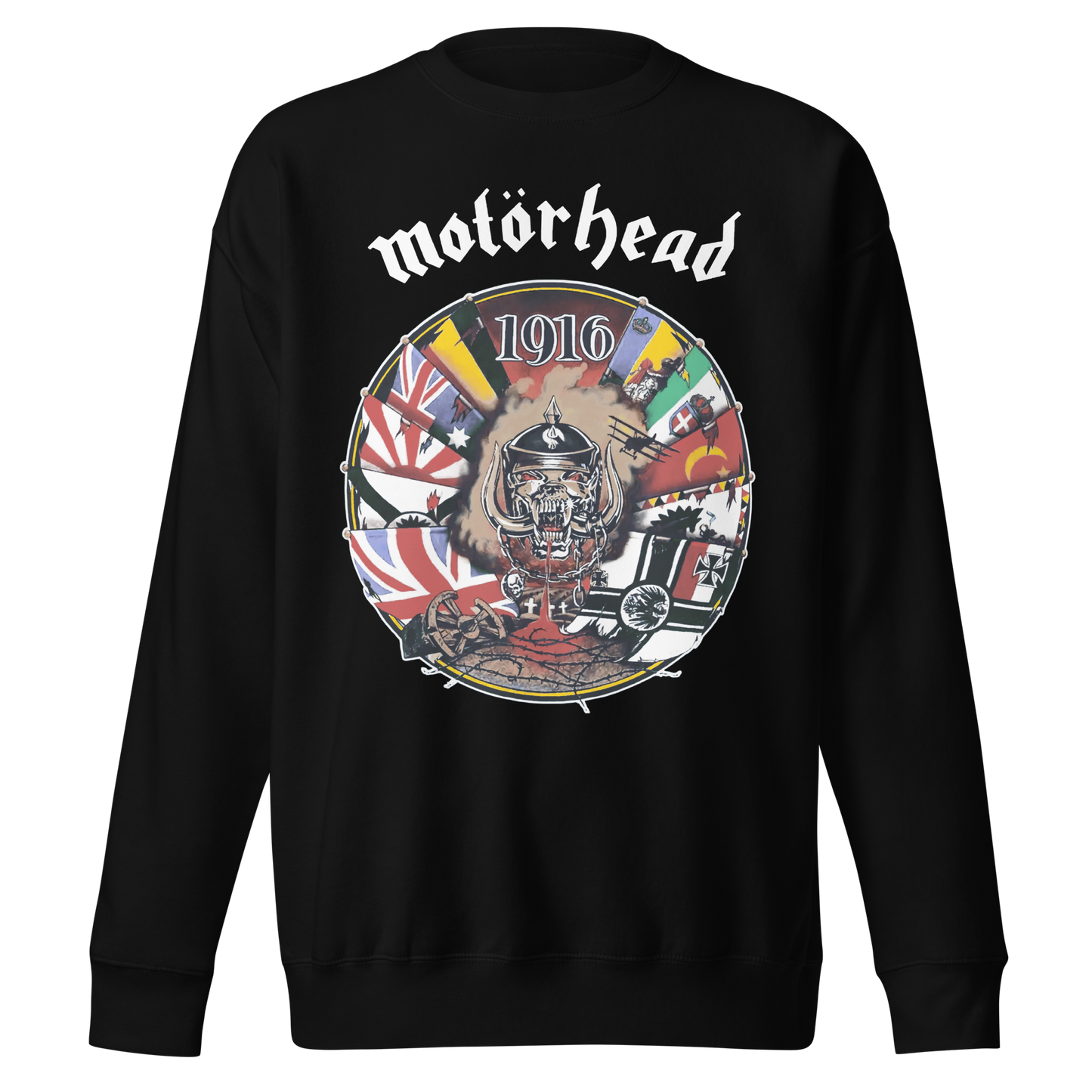 MERCHMOMENT Motorhead - Vintage 1916 Jumbo Print Sweatshirt [Apparel]