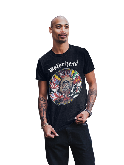 MERCHMOMENT Motorhead - Vintage 1916 Jumbo Print T-Shirt [Apparel]