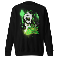 MERCHMOMENT Ozzy Osbourne Green Screaming Jumbo Print Sweatshirt [Apparel]