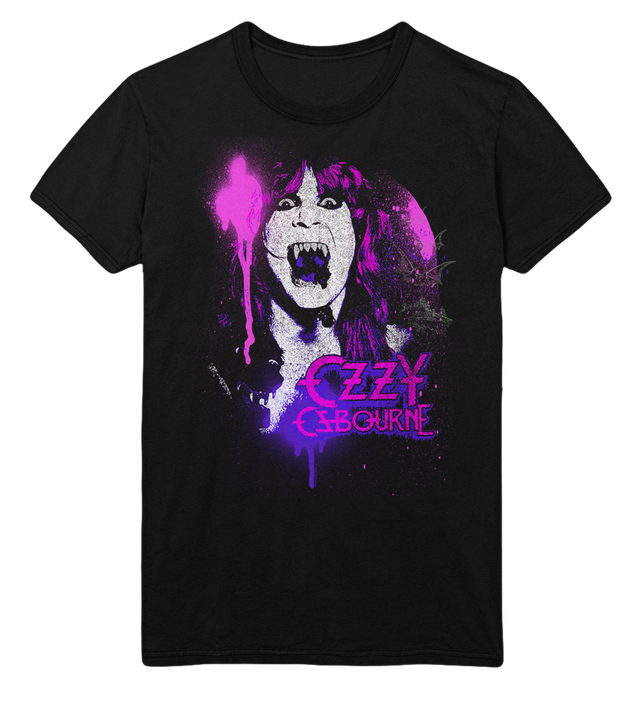 Stakes - Ozzy Osbourne Purple Screaming Jumbo Print T-Shirt []