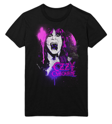 MERCHMOMENT Ozzy Osbourne Purple Screaming Jumbo Print T-Shirt [Apparel]