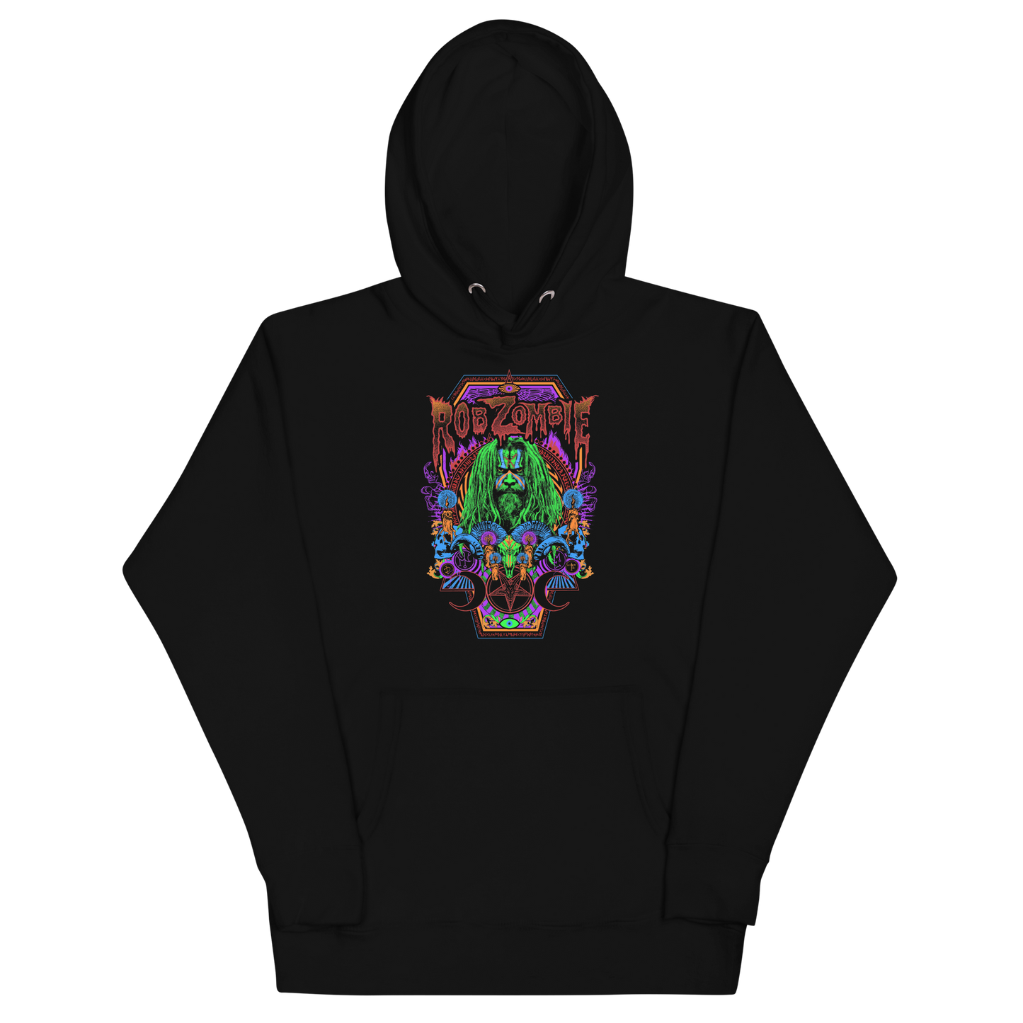 MERCHMOMENT Rob Zombie Psychedelic Classic Hoodie [Apparel]