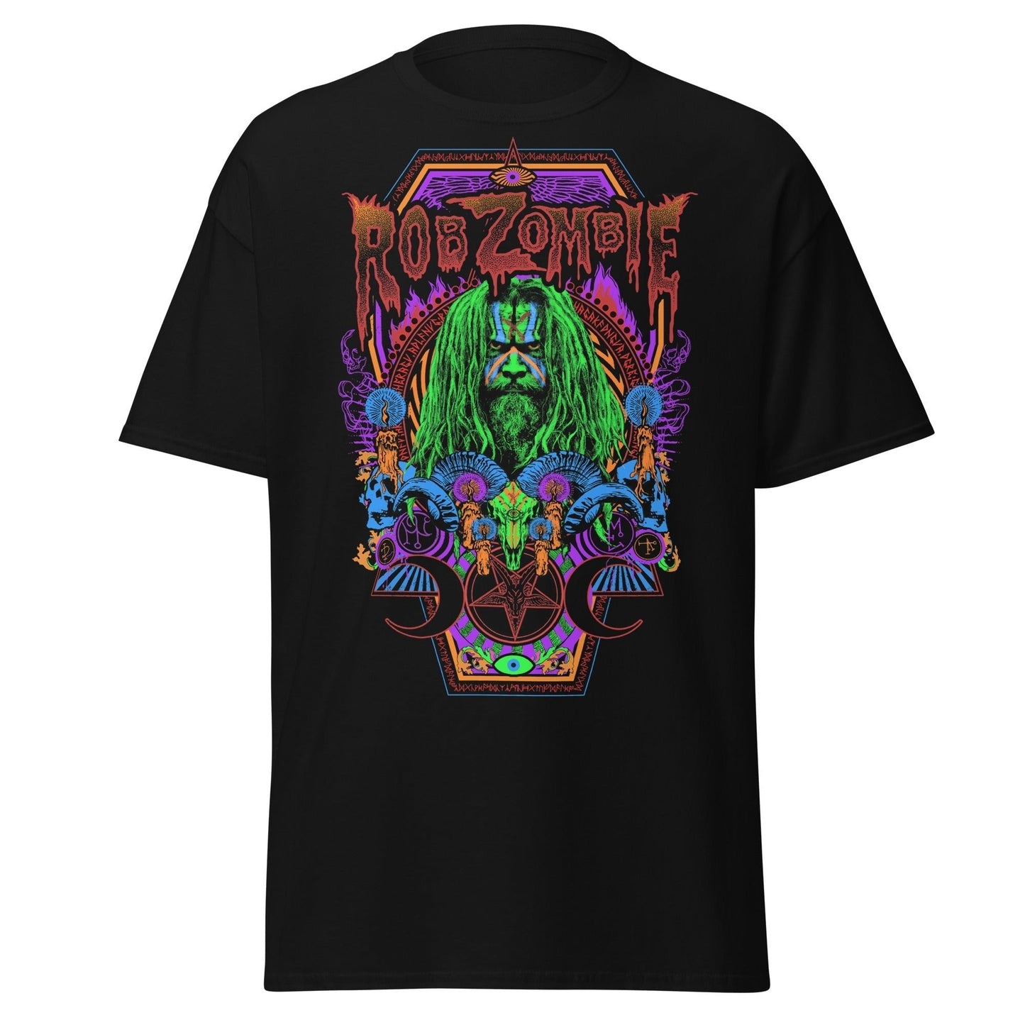 Rob Zombie - Pyschedelic Jumbo Print T-Shirt []