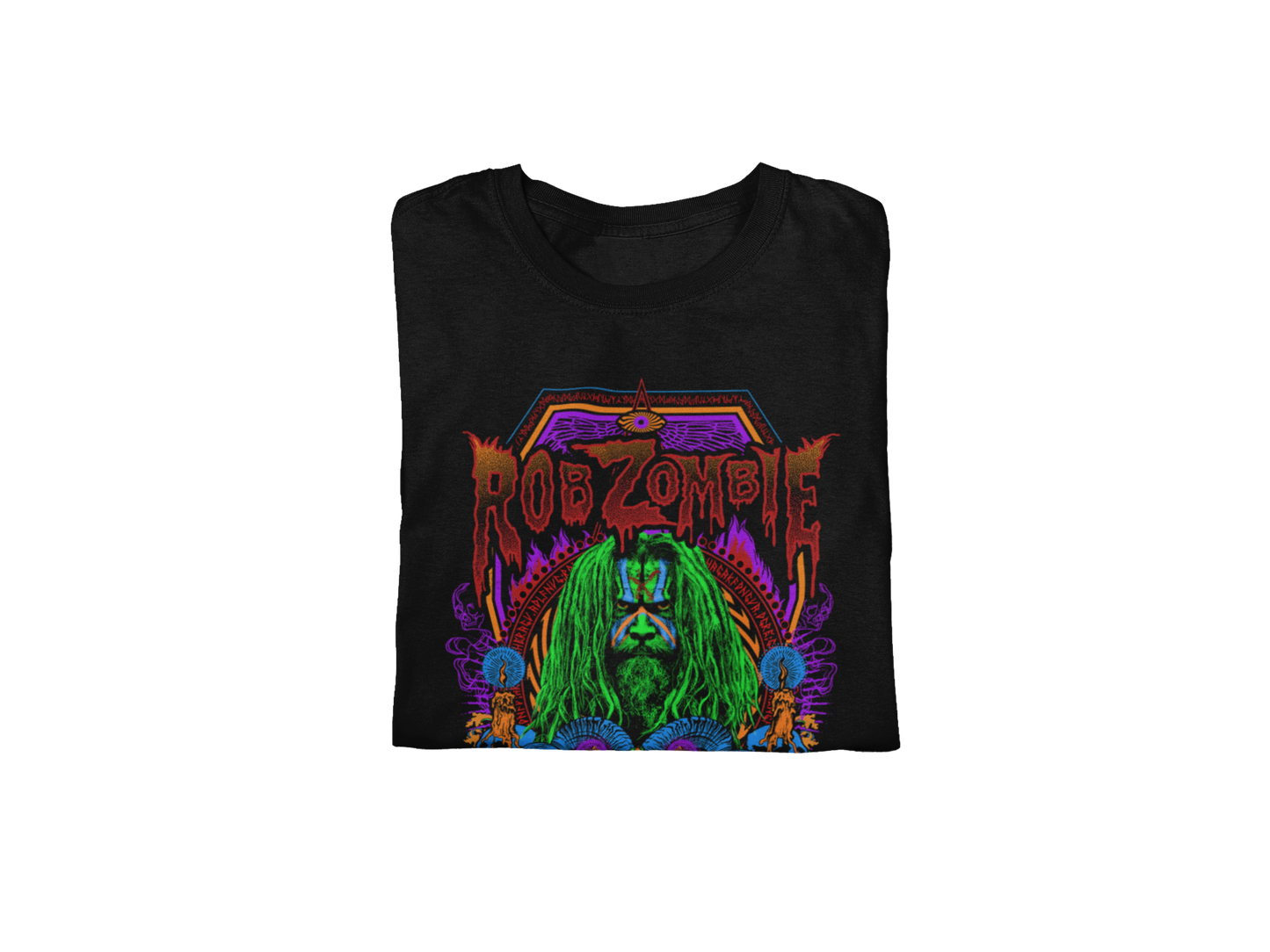 MERCHMOMENT Rob Zombie - Pyschedelic Jumbo Print T-Shirt [Apparel]