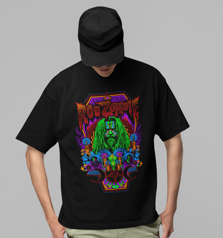 Stakes - Rob Zombie - Pyschedelic Jumbo Print T-Shirt []