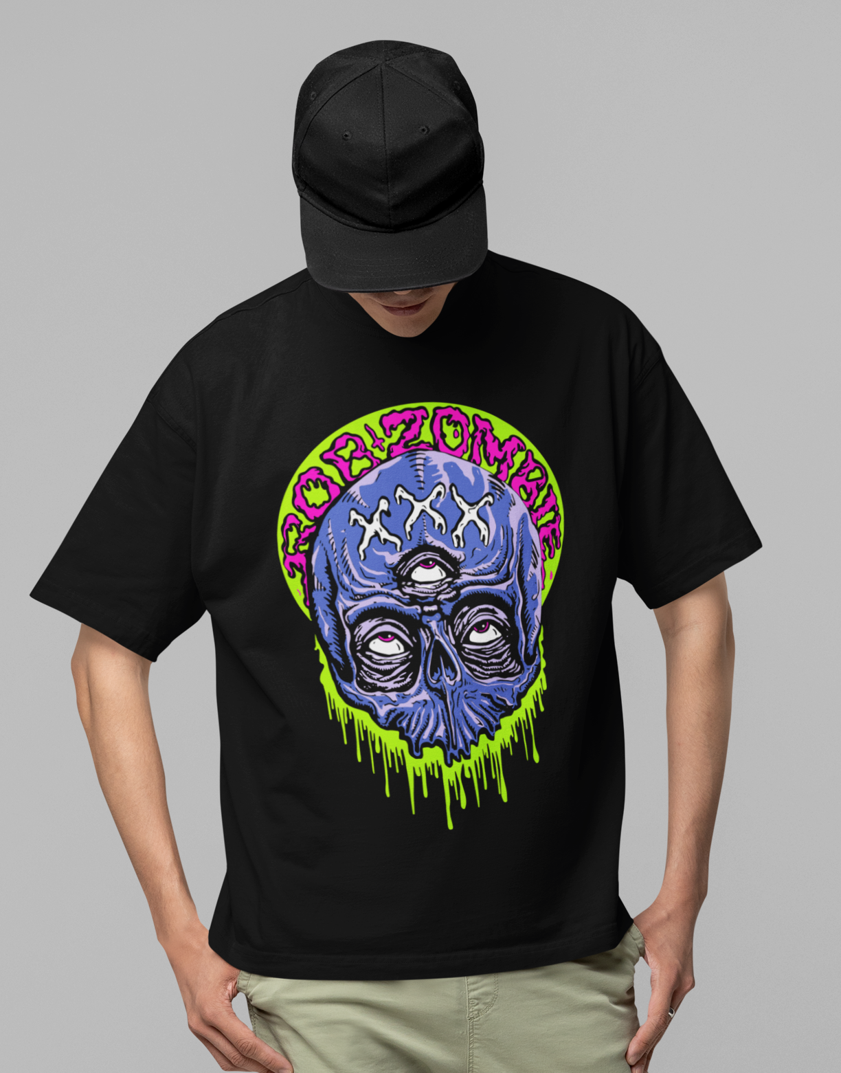 MERCHMOMENT Rob Zombie - Triple Eye Jumbo Print T-Shirt [Apparel]