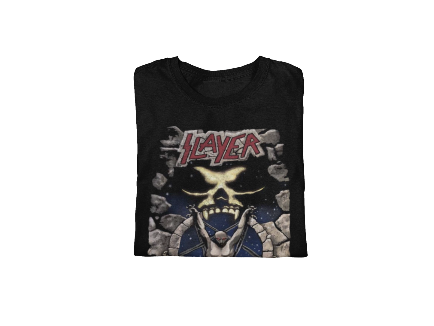 MERCHMOMENT Slayer - Bow Down Jumbo Print T-Shirt [Apparel]