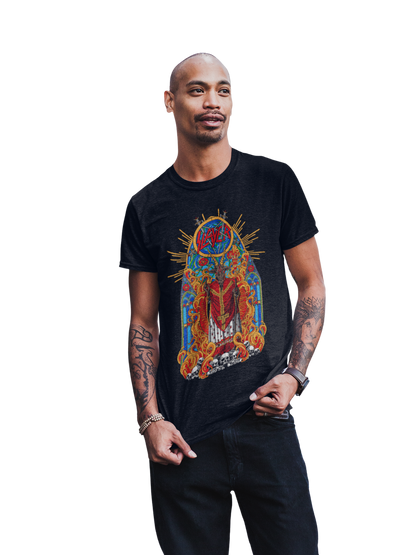 MERCHMOMENT Slayer - Chapel Jumbo Print T-Shirt [Apparel]
