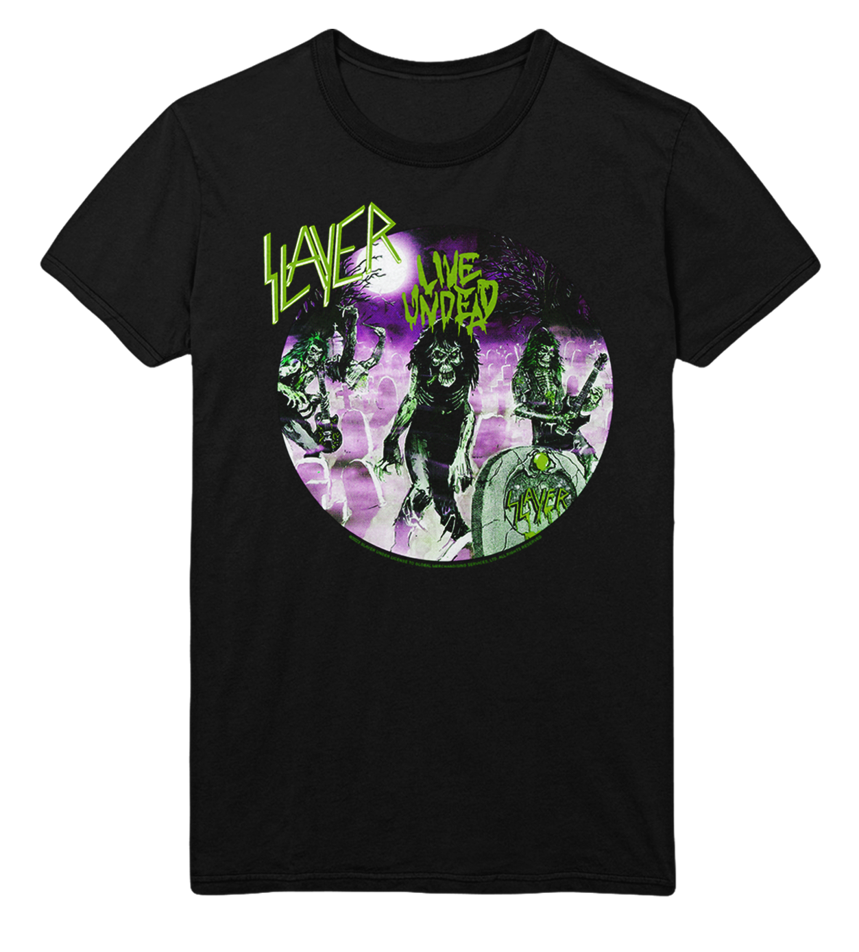 Slayer Green Undead Jumbo Print T-Shirt []