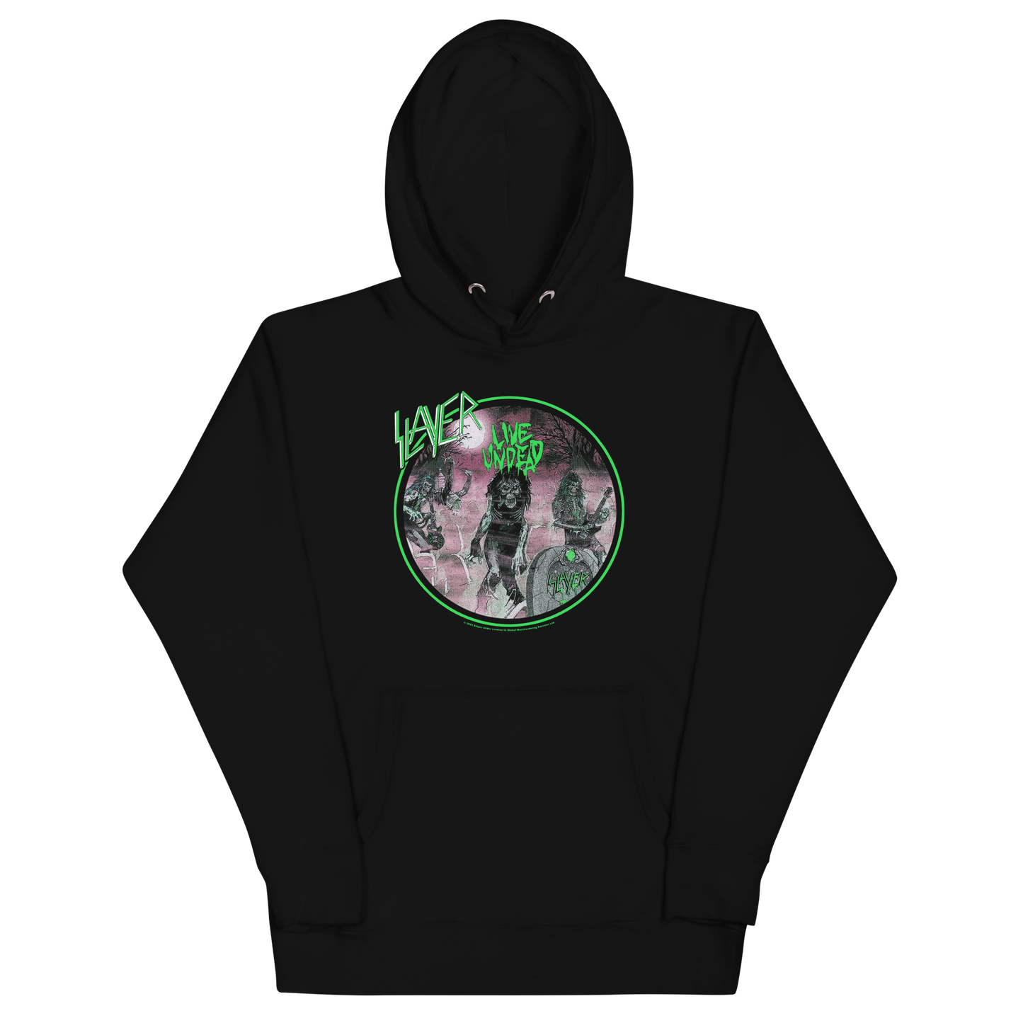 MERCHMOMENT Slayer Neon Green Undead Classic Hoodie [Apparel]