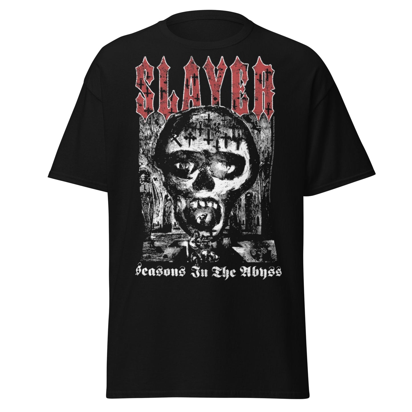 MERCHMOMENT Slayer Seasons in the Abyss Jumbo Print T-shirt [Apparel]