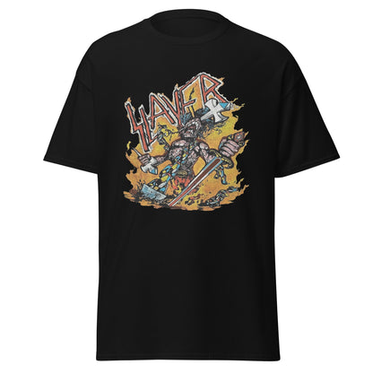 MERCHMOMENT Slayer - Slain By The Sword Jumbo Print T-Shirt [Apparel]