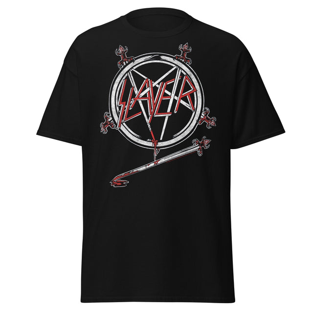 Stakes - Slayer Sword Logo Jumbo Print T-shirt []