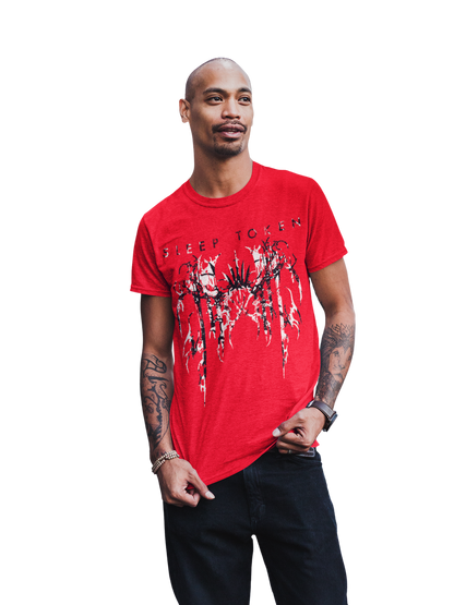 Stakes Sleep Token Drip Jumbo Print T-Shirt [Apparel]