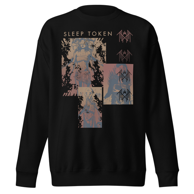 Stakes - Sleep Token Multi Hit Jumbo Print Sweatshirt []