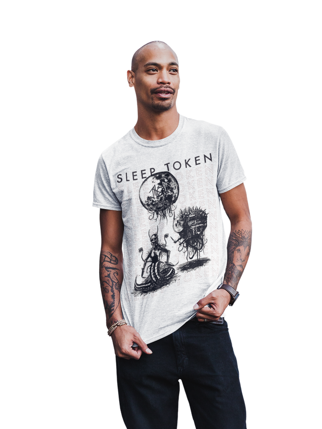 Stakes - Sleep Token Take Me Back Jumbo Print T-Shirt []