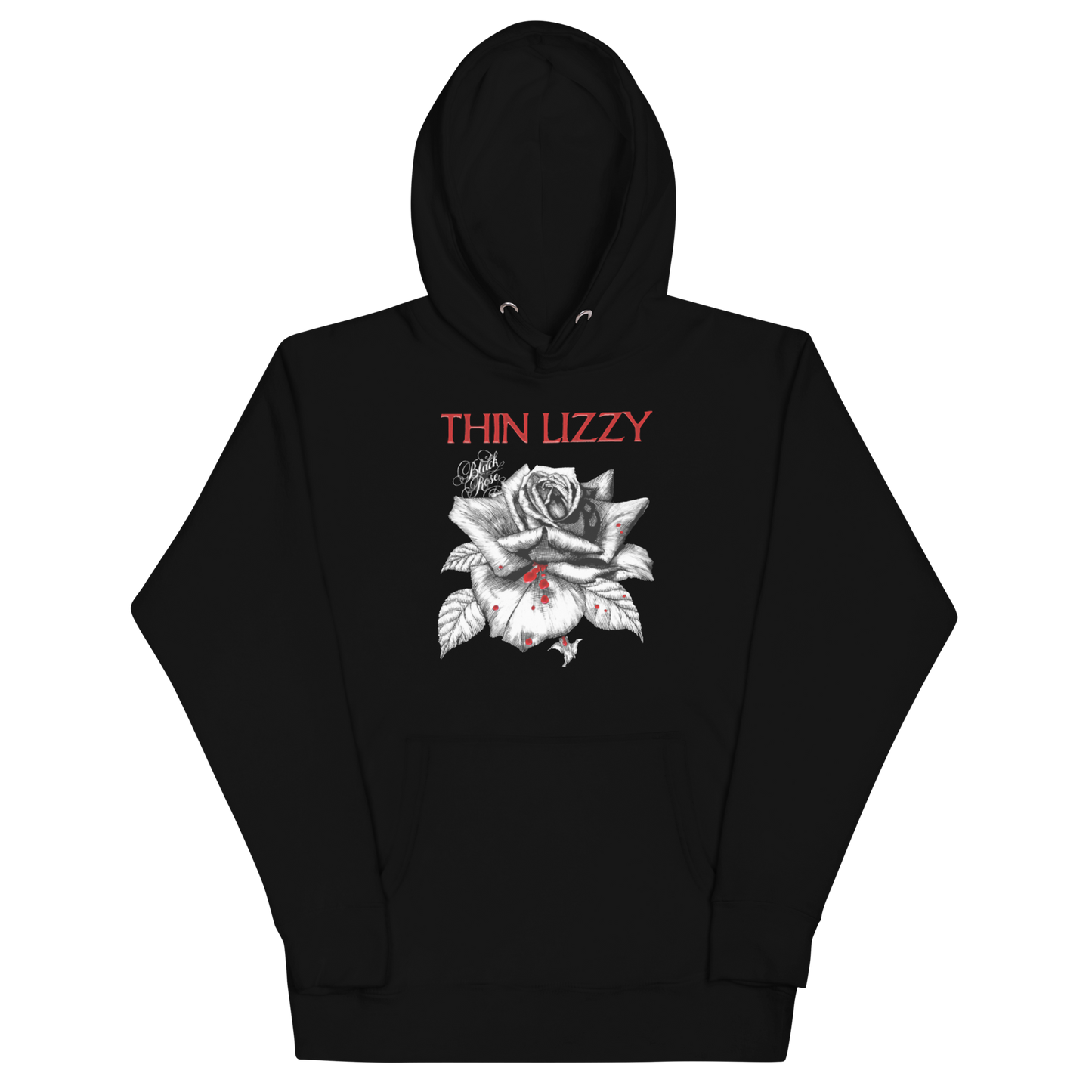 MERCHMOMENT Thin Lizzy Black Rose Classic Hoodie [Apparel]