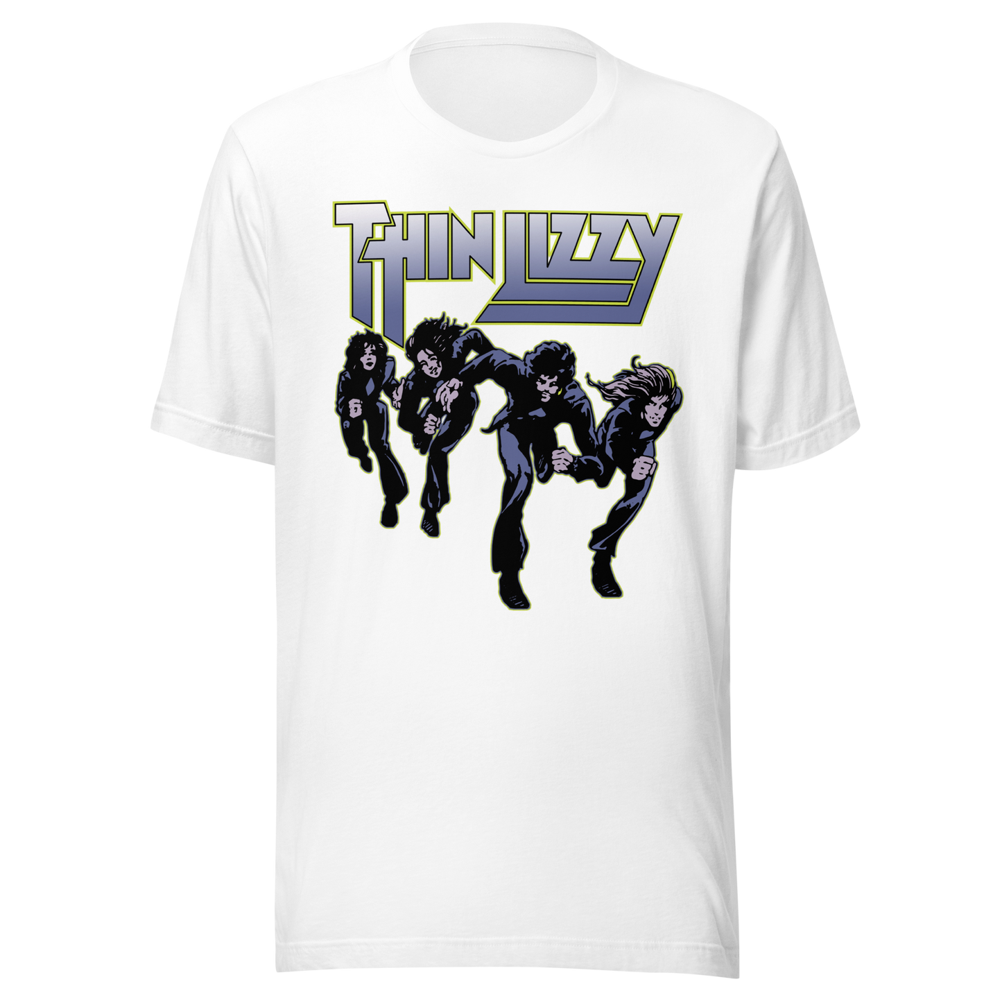 MERCHMOMENT Thin Lizzy Jailbreakers Jumbo Print T-Shirt [Apparel]