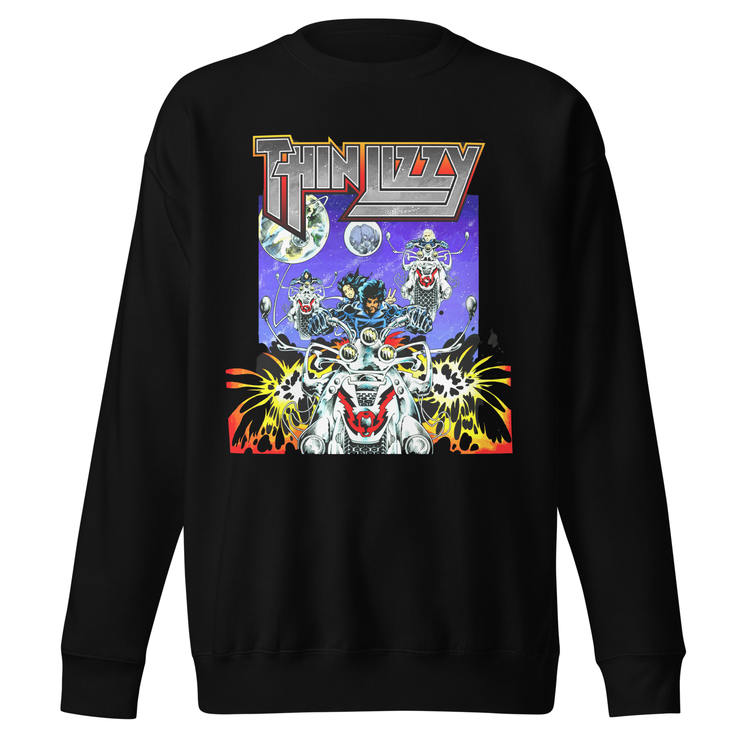 MERCHMOMENT Thin Lizzy Night Riders Sweatshirt [Apparel]