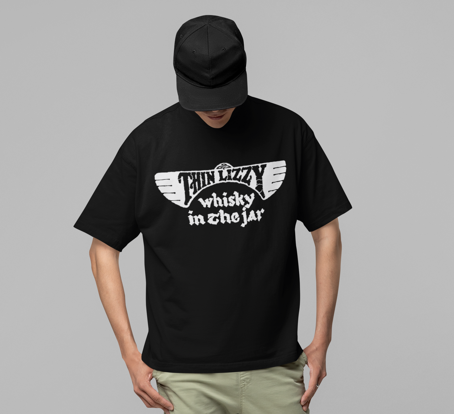 MERCHMOMENT Thin Lizzy - Whiskey Jumbo Print T-Shirt [Apparel]