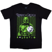 Star Wars The Mandalorian Mando & Grogu Neon [T-Shirt]