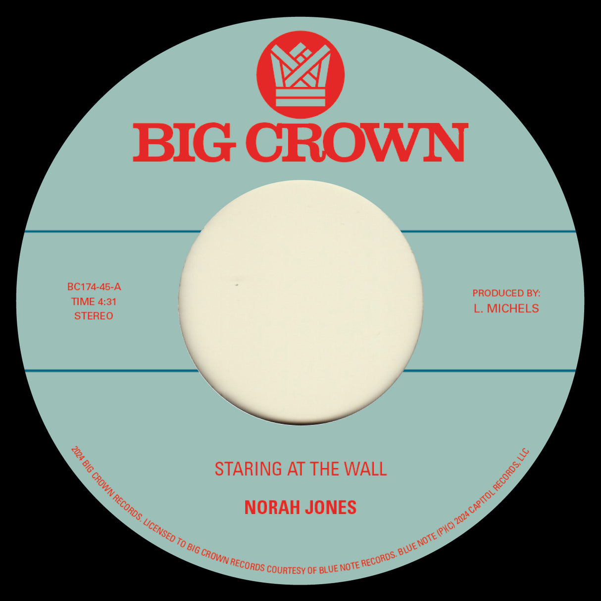 Norah Jones Staring At The Wall b/w All This Time [7"] *Pre-Order*  Vinyl
