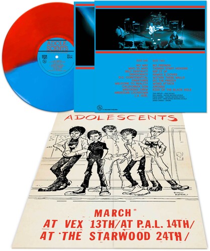 The Adolescents Live At The House Of Blues (Colored Vinyl, Red, Blue, Poster) Vinyl