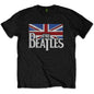 The Beatles Drop T Logo & Vintage Flag [T-Shirt]