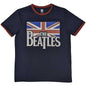 The Beatles Drop T Logo & Vintage Flag [T-Shirt]