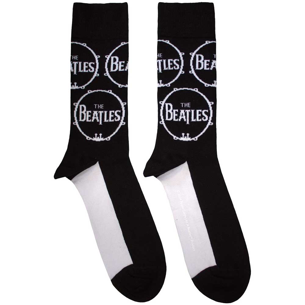The Beatles Drum Logo Repeat [Socks]
