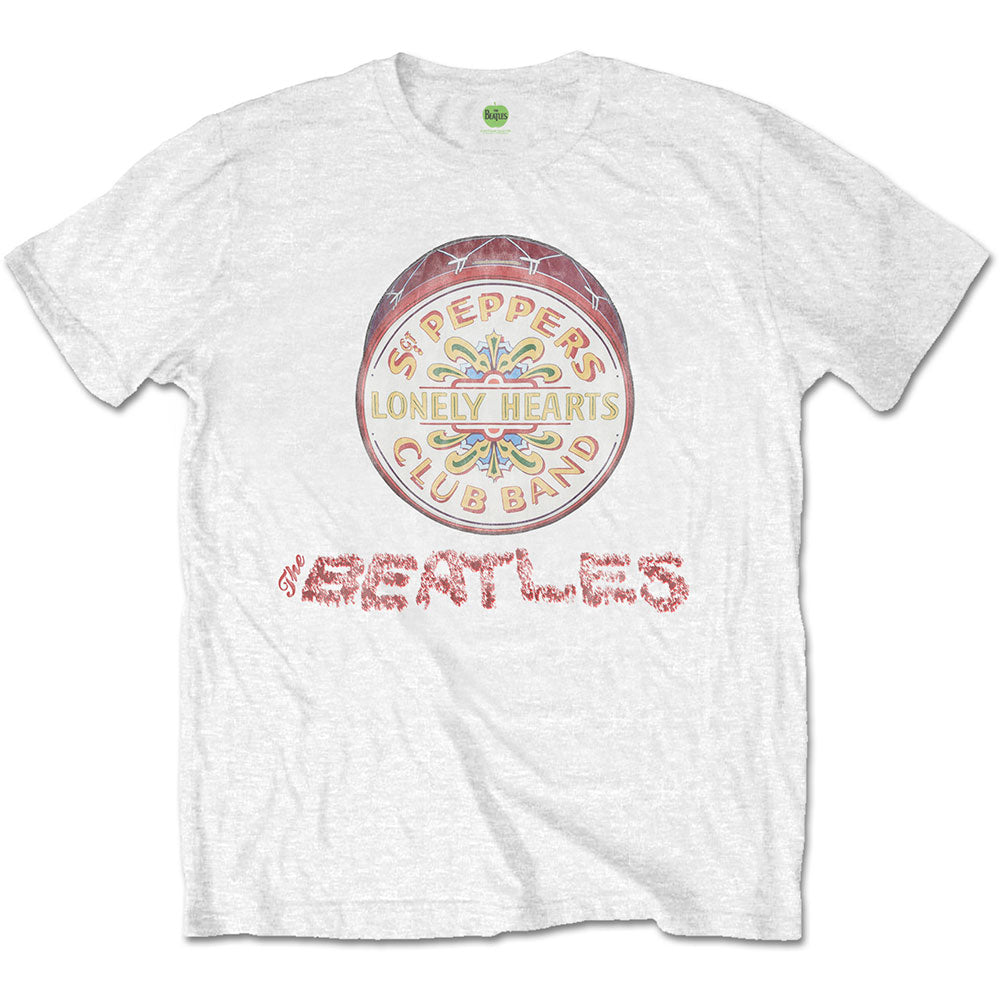 The Beatles - Camiseta con el logo y el tambor de Flowers