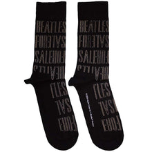 The Beatles For Sale Text Outlines Repeat [Socks]