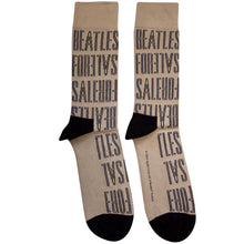 The Beatles For Sale Text Outlines Repeat [Socks]
