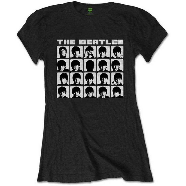 The Beatles - Hard Days Night Faces Mono [Camiseta de manga corta]