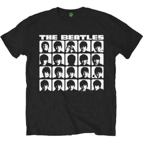 The Beatles - Camiseta con caras de Hard Days Night