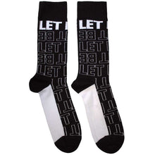 The Beatles Let It Be Text Outlines Repeat [Socks]