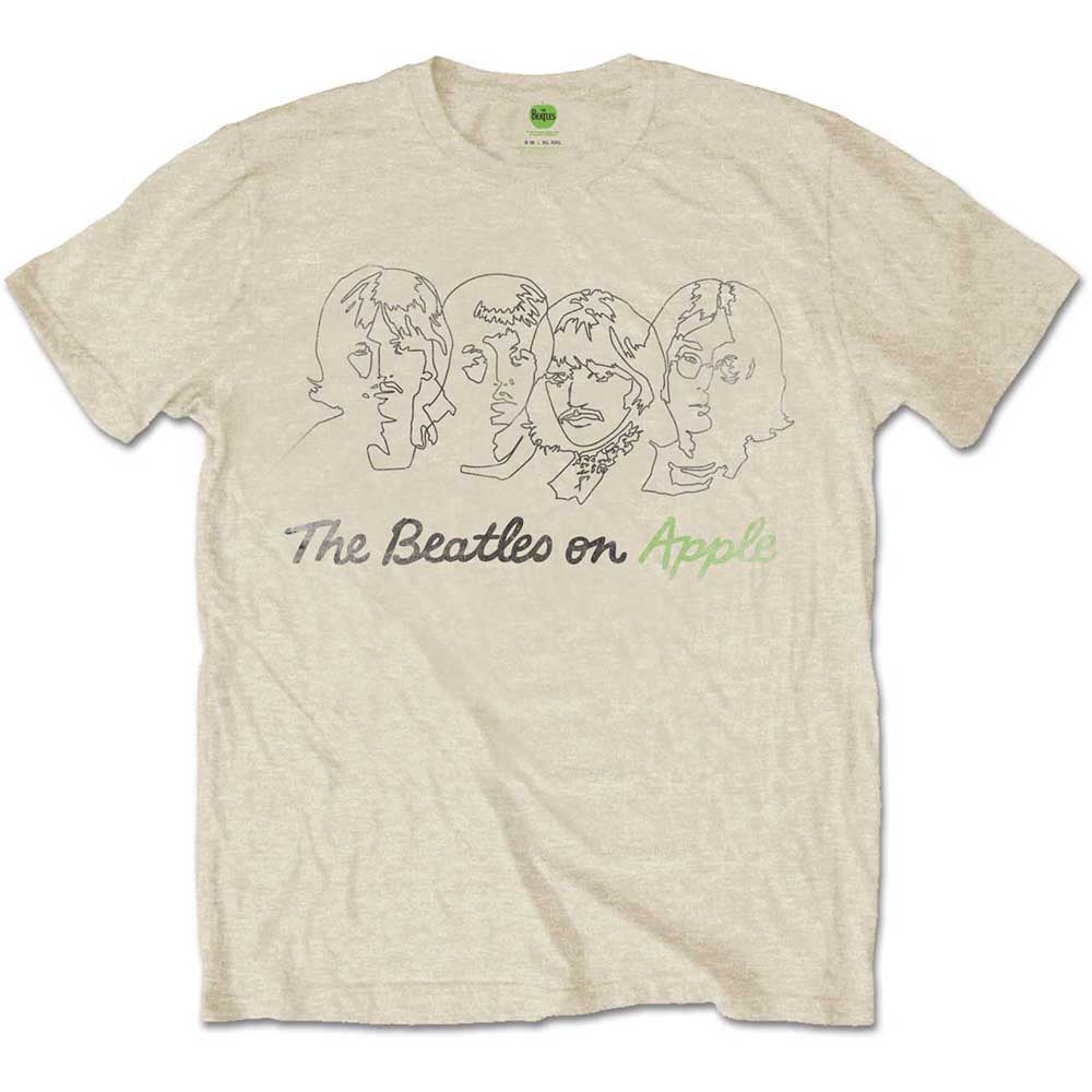 The Beatles Outline Faces on Apple [T-Shirt]