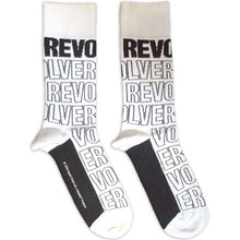 The Beatles Revolver Text Outlines Repeat [Socks]