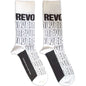 The Beatles Revolver Text Outlines Repeat [Socks]