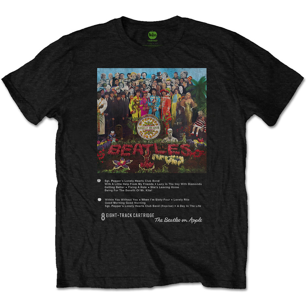 Camiseta de 8 canciones de The Beatles - Sgt Pepper