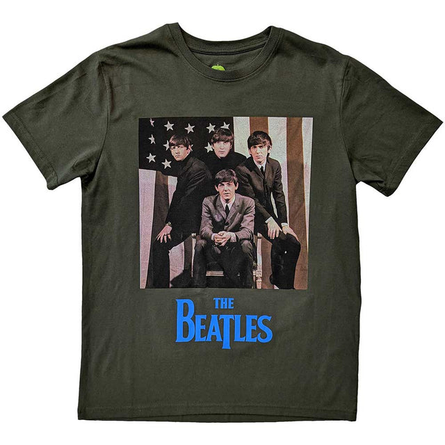 The Beatles - US Flag Photo [T-Shirt]